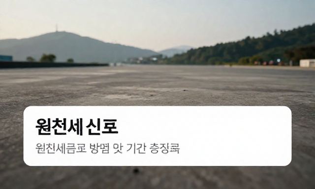 원천세신고 관련 이미지 - 원천세신고 방법 및 기간 총정리 (소상공인 필수 가이드)